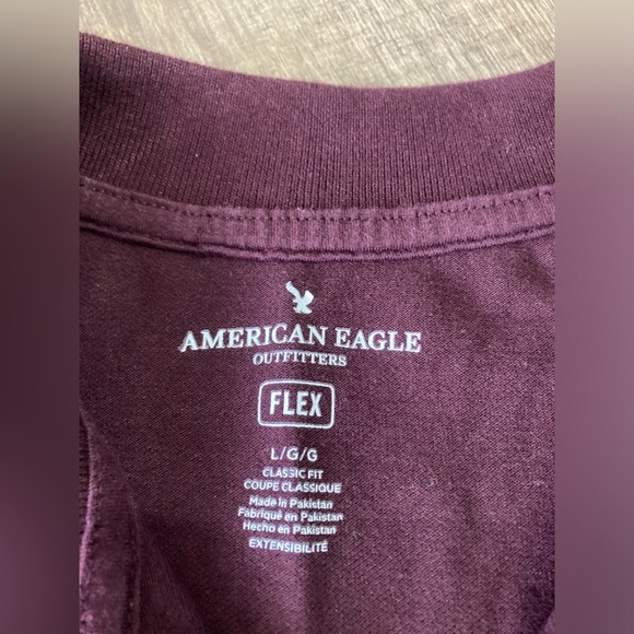 American Eagle Outfitters Mens L classic fit short sleeve polo - Picture 4 of 5